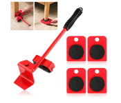 GTC 22000999 Convenient Moving Tool Heavy Move 5Pcs Furniture Lifter Mover Tool Set -Red  - Similar Product Imag - ID 130030