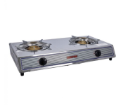 Geepas GGC31033 Stainless Steel High-Quality Electroplated Pan Support Cast Iron Double Gas Burner-Silver  - Similar Product Imag - ID 129563