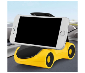 GTC 22000990 Car Mount Holder Stand with Double Grip Holder for Windscreen Dashboard and Table Desk Sports Car Shape Mobile Holder -Yellow  - Similar Product Imag - ID 130039