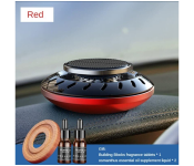 Solar Car Fragrance Double Ring Rotating Car Aromatherapy For Car, Home, Office Air Fresher Decoration Perfume Diffuser   - Similar Product Imag - ID 130864