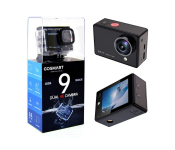 Gosmart Icon 9 Dual 4k Sports Action Camera, 1080p Ultra Hd Waterproof Action Camera - Black