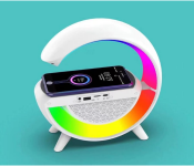 3 in 1 Rainbow Light Table Lamp with Wireless Charging Bluetooth Speaker