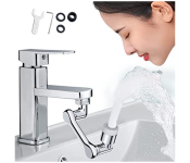 Faucet Extender Aerator, 1080° Rotating Universal Splash Filter Faucet,1080 Big Angle Swivel Faucet Aerator Sink Face Wash Attachment with 2 Water Outlet Modes   - Similar Product Imag - ID 131150