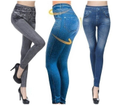 3 Pieces Free Size Hot Shaper Skin-fit Leggings For Women