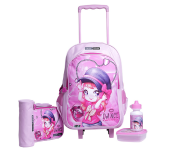 Para John PJSB6053 5 in 1 Wheeled School Backpack Set -Lavender  - Similar Product Imag - ID 131509