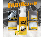 Foam Cleaner, Spray Foam Cleaner, Car Seat Upholstery Strong Stain Remover, Foam Cleaner, Interior Lemony Foam Cleaner, Strong Cleaner Spray for Car, Interior, Kitchen