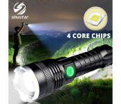 P50 Super Light Rechargeable Led Zoomable Flashlight Aerospace Image
