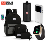 Galaxy Unisex Set Of 3 Pieces Business Laptop Backpack - Black + TG 113 Portable Wireless Bluetooth Stereo High Bass Speaker - Assorted (Bulk) + D21 Series 8 Smart Watch Ultra - Black + Macon Powerbank With Strong Light Real Capacity 20000mAH - White