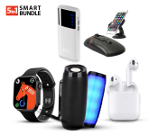 D21 Series 8 Smart Watch Ultra - Black + Offal ABU-CUH-701 Multi Functional Advanced Automatic Open Phone Holder - Black + Macon Powerbank With Strong Light Real Capacity 20000mAH - White + 10 Watts Wireless Bluetooth Speaker With Colorful LED Light JA171 - Multi Color + MKZ I11 WTB High Quality Airpods Doble With Power Bank - White (Bulk)