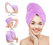 Microfiber Quick Hair Drying Towel Turban Wrap Cap - Assorted Colors  - Similar Product Imag - ID 132670
