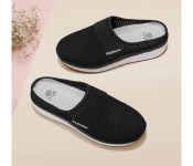 Fashion Breathable Mesh Slip-On Shoes Good-Looking Travel Essentials For Women EU 39 - Black
