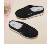 Fashion Breathable Mesh Slip-On Shoes Good-Looking Travel Essentials For Women EU 38 - Black