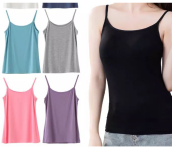 Mix Color Modern Camisole Inner Slim Strap Top for Ladies  - Similar Product Imag - ID 132059