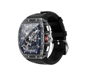 Belking BK-SM10 Crystal Case Waterproof Bluetooth Smart Watch - Black