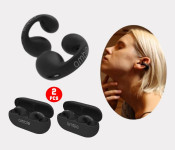 Bundle 2 PCs Set Ambie Sound Earcuffs 1:1 Ear Earring Wireless Bluetooth Earphones - Black