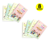 Bundle 2 PCs Set FN-Sank Magic 4 Piece Practice Copybook for Kids with Pen