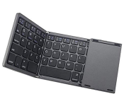 Portable Mini BluetoothFoldable Keyboard with Touchpad Mouse - Black  - Similar Product Imag - ID 133321