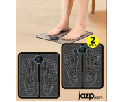 Bundle 2 PCs Set Mechanical Plastic EMS Automatic Foot Massager - Black 