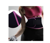 Body Sweat Waist Trainer Trimmer Adjustable Slimming Belt Pink  - Similar Product Imag - ID 134078