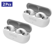 Bundle 2 PCs Set Ambie Sound Earcuffs 1:1 Ear Earring Wireless Bluetooth Earphones - White