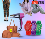 Bundle 1 PCs Set 7264 Printed Comfortable Palazzo Pants for Women + 1 PCs Set Autumn Winter Coral Fleece Home Wear Pajamas Suit For Women - Violet + 1 PCs Set Autumn Winter Coral Fleece Home Wear Pajamas Suit For Women - Grey + 1 PCs Set 4 Pcs Set Leather Handbag for Women - Brown + 1 PCs Set Geneva Silicone Band Woman Watch - Green + 1 PCs Set Geneva Silicone Band Woman Watch - Red + 1 PCs Set Geneva Silicone Band Woman Watch - Blue + 1 PCs Set Mozer Professional Hair Dryer MZ-5929 4000W
