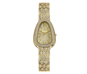 Fashion New Style Snake Shaped Crystal Women Watch - Gold