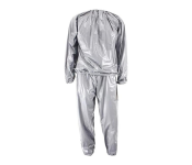 Golden Sauna Suit Slimming Weight Loss Suit Tear resistant Suitable for Running Gym Jogging CardioWeight Lifting Fitness Workout For Men Women - L