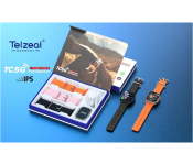 Telzeal Germany TC 5G 2.2 Inch HD Screen WiFi Bluetooth 3 Pair Silicon Straps Smartwatch Front View - ID 135376