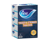 Fine Classic Sterilized Facial Tissues 2 Ply 150 Sheets Pack of 5