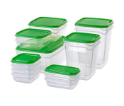 Pruta Food Container Set Of 17 Transparent  - Similar Product Imag - ID 136348