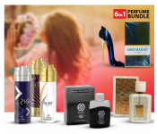 Bundle 1 PCs Set EMYC 304 25ml Gents Perfume + 1 PCs Set Gogo Madam Eau De Toilette 80ml Long Lasting Perfume + 1 PCs Set Atharul Oud 100ml Aswad Arab Perfume + 1 PCs Set Mirada Deodorant 200ml Wama Pour Femme + 1 PCs Set Mirada Deodorant 200ml Zig Pour Femme + 1 PCs Set Mirada Deodorant 200ml Surf Pour Femme