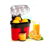 Electric Double Disc Orange Juicer Portable Cut and Squeeze Juice Extractor