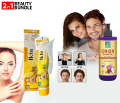 Bundle 1 PCs Set Asta Berry Perfumed Hair Removal Cream for Natural, Sensitive Skin With Almond Oil And Aloe Vera + 1 PCs Set Astaberry Onion Daily Nourish Anti Hair Fall, Anti Dandruff, Hair Revitalizer Shampoo For Men And Women With Goodness of 21 Herbal Extract & Essentials Oils