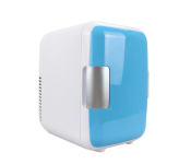 DLC 48W Portable 4L Mini Cooler, Warmer Fridge Refrigerator For Home And Car Use - Blue And White 