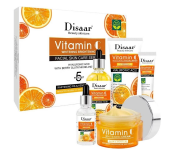 Disaar Vitamin C And Hydraulic Acid Whitening Anti Aging Brightening For Facial Skin Beauty Care Set 