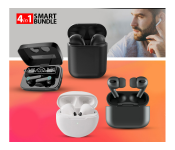 Bundle 1 PCs Set M19 Digital Display TWS Mini Sports Headset With Charging Bin + 1 PCs Set inPods 12 Twin Bluetooth Headset - Black + 1 PCs Set TWS Airpod Pro 3 Bluetooth Earphones Wireless Headset - Black + 1 PCs Set Pro 6 TWS Earbuds Earphone Wireless Headphones Bluetooth Headset - White