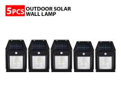Bundle 5 PCs Set Outdoor Solar Wall Lamp Waterproof Tungsten Filament Lamp Induction Lamp Household Light Garden Wall Light
