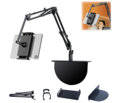 Multi-function Retractable Lazy Hidden Bedside Phone Tablet Holder Insertable Slit and Clip-On Cell Phone Tablet Holder Foldable Phone Tablet Holder for Bed, Sofa and Desk  - Similar Product Imag - ID 137577
