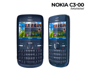 Nokia C300 Mobile Phone Refurbished Blue Image