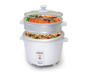 Portable 2 in 1 Rice 1.0 L Cooker and Steamer Non-Stick Removable Bowl