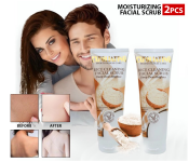 Bundle 2 PCs Set Exfoliating Rice Cleansing Moisturizing Facial Scrub Deep Clean Brighter Unisex 120ML
