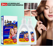 Bundle 2 PCs Set Disaar Hair Care Shampoo for Home Use Hair Cleaning Sclap Lice Repellent Anti Itching Shampoo with Natural Ingredients