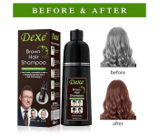 Dexe Natural Instant Hair Dye Shampoo For Men And Women 400 Ml With Fast Acting Natural Ingredients - Brown  - Similar Product Imag - ID 137224