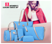 TTCasual 5 Pieces Handbags Set for Women Sky Image
