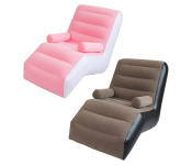 Creative inflatable recliner, inflatable sofa lounger, lazy floor chair with armrests, suitable for indoor living room bedroom, outdoor travelling camping  - Similar Product Imag - ID 138423