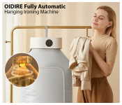 OIDIRE Fully Automatic Hanging Portable cloth dryer,Dual mode gentle drying of various clothes materials,Easy storage ,Travel friendly ,Clothes wrinkle removal