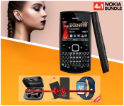 Bundle 1 PCs Set Nokia X2-01 Mobile Phone Refurbished -Black + 1 PCs Set M19 Digital Display TWS Mini Sports Headset With Charging Bin + 1 PCs Set VEGER Portable Power Bank 15000mAh - Black + 1 PCs Set IWO 8 Sport Smart Watch - Blue