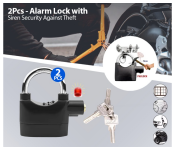 Bundle 2 PCs Set Siren Alarm Lock AntiTheft Image