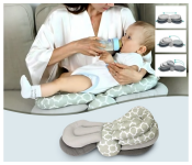 Adjustable Nursing Pillow for Moms - Multi-Functional and Multi-Layer Postnatal Posture Support Pillow, Can Adjust Height, Geometric Design