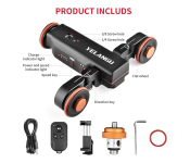 Camera Slider MotorizedYELANGU Rechargeable Camera Dolly with Wireless Image